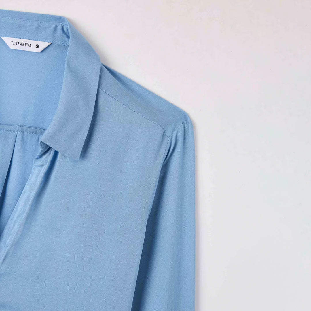 Classic Collar V-Neck Shirt