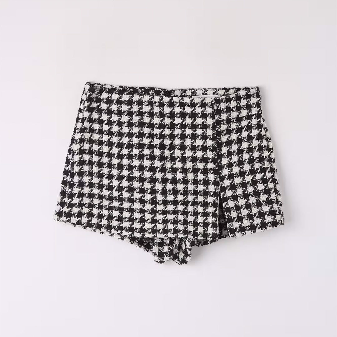 Patterned Skirt Trousers