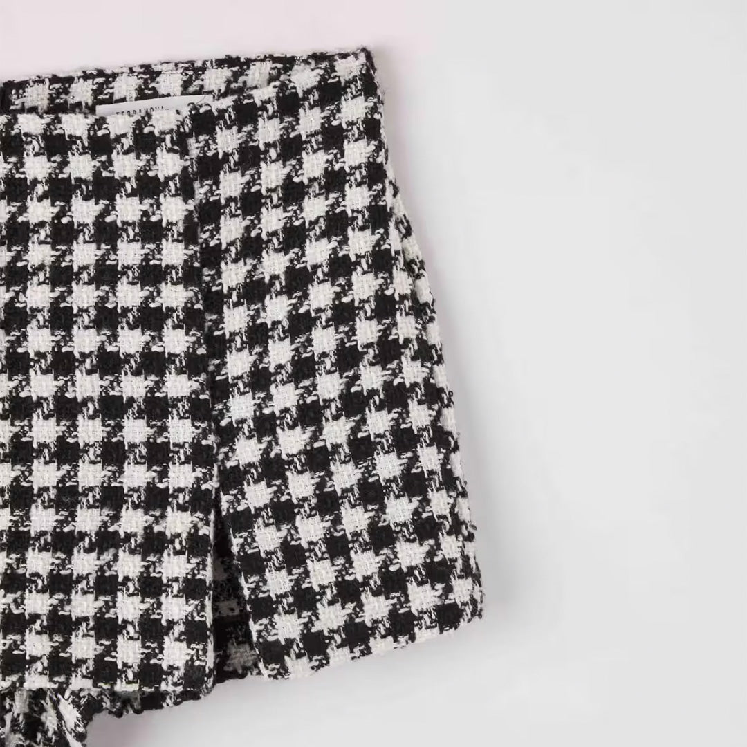 Patterned Skirt Trousers