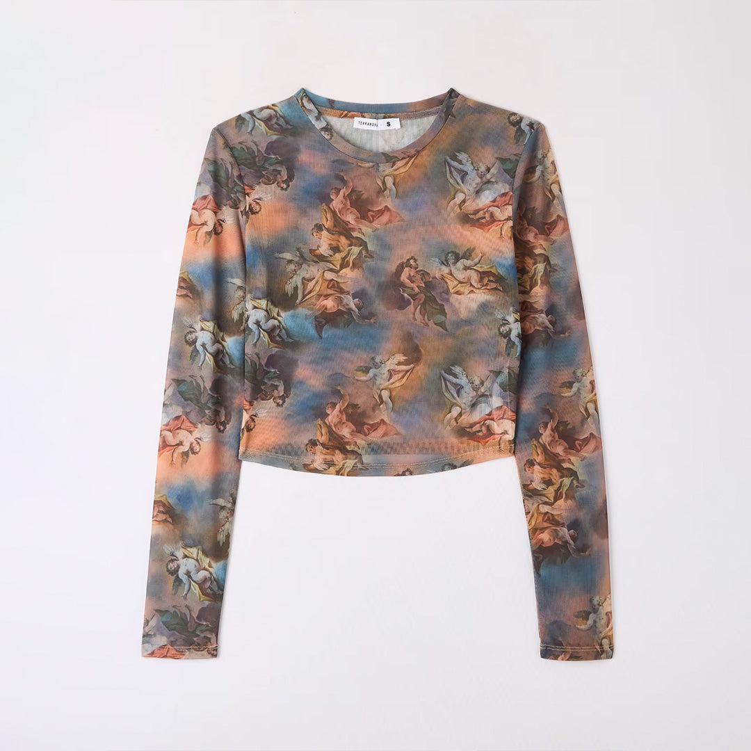 Round Neck Long Sleeve T-Shirt