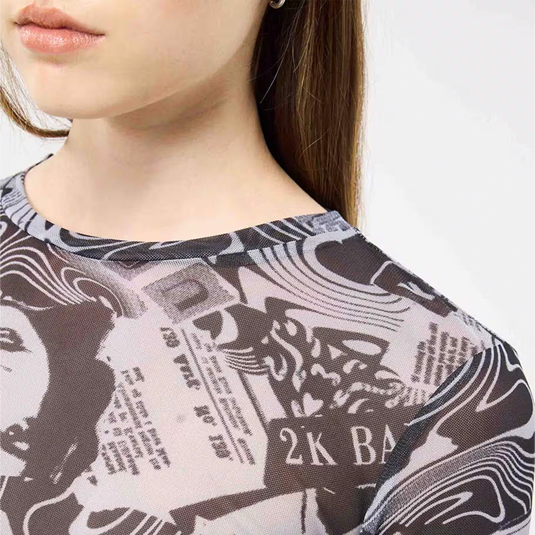 Crew Neck Long Sleeve T-Shirt