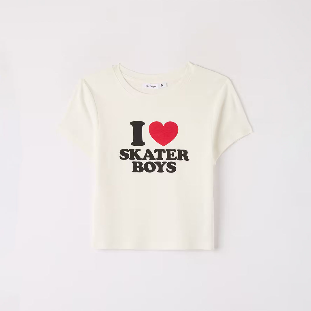 Written Cropped T-Shirt