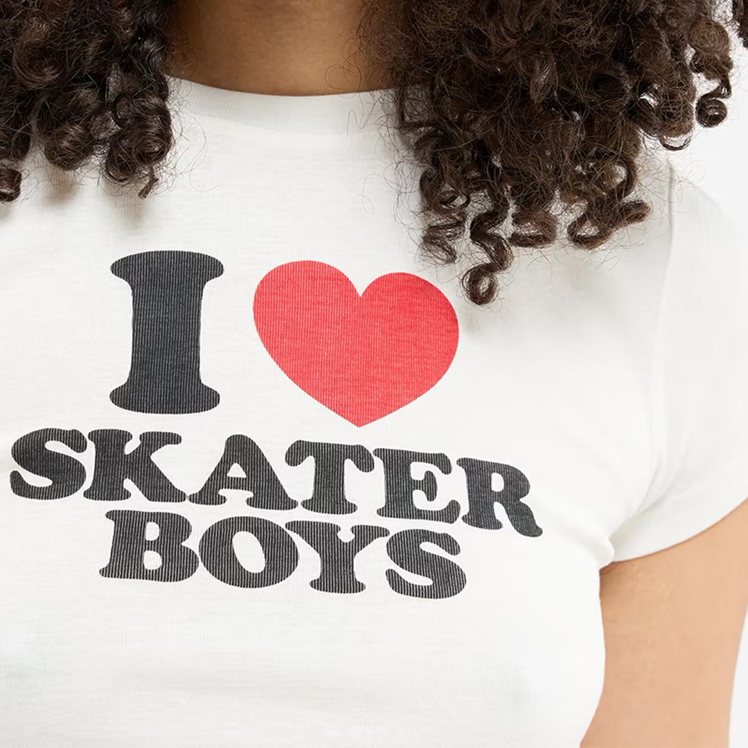 Written Cropped T-Shirt