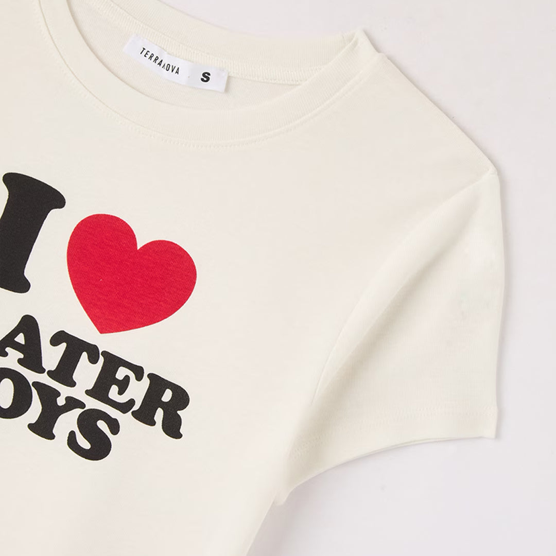 Written Cropped T-Shirt