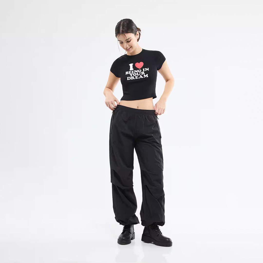 Written Cropped T-Shirt