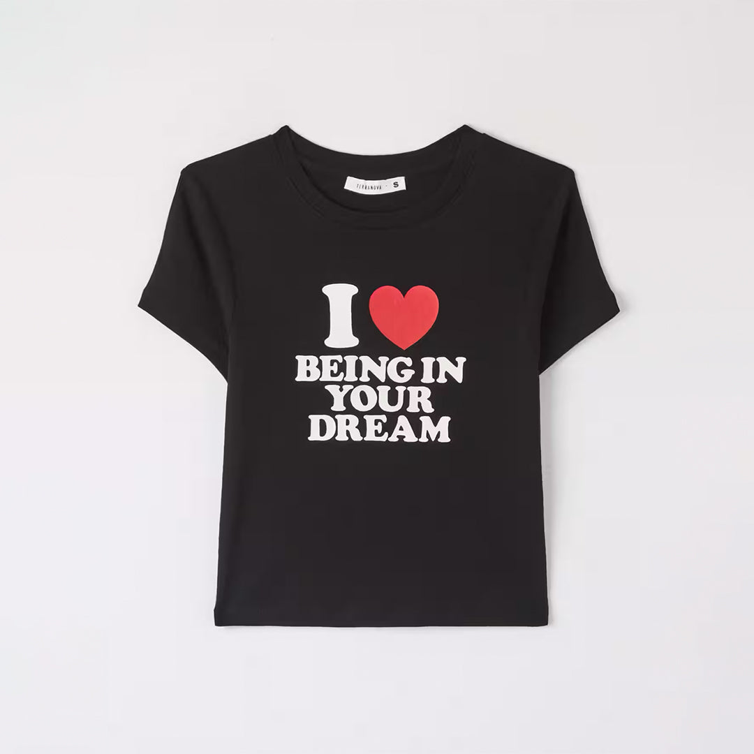 Written Cropped T-Shirt