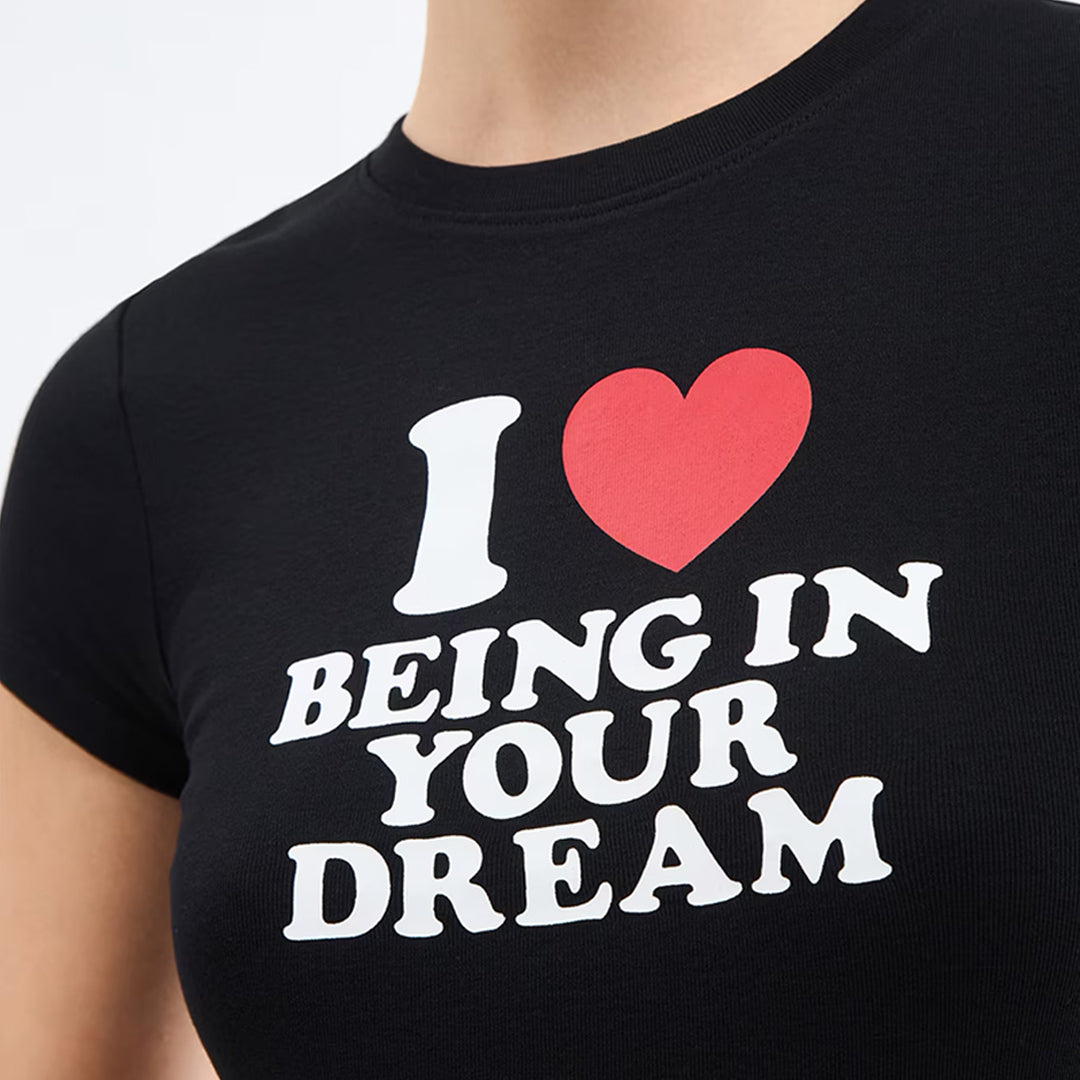 Written Cropped T-Shirt