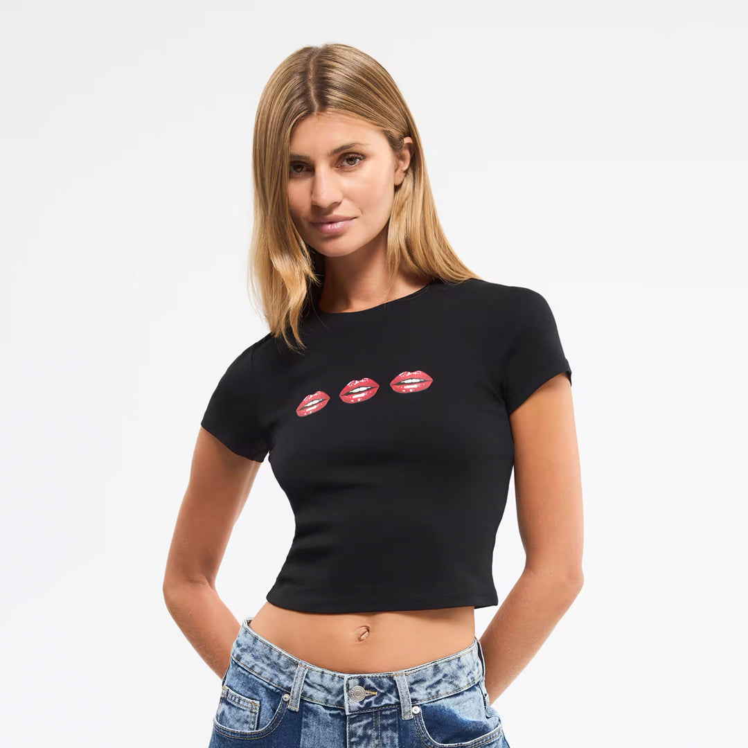 Printed Crew Neck T-Shirt