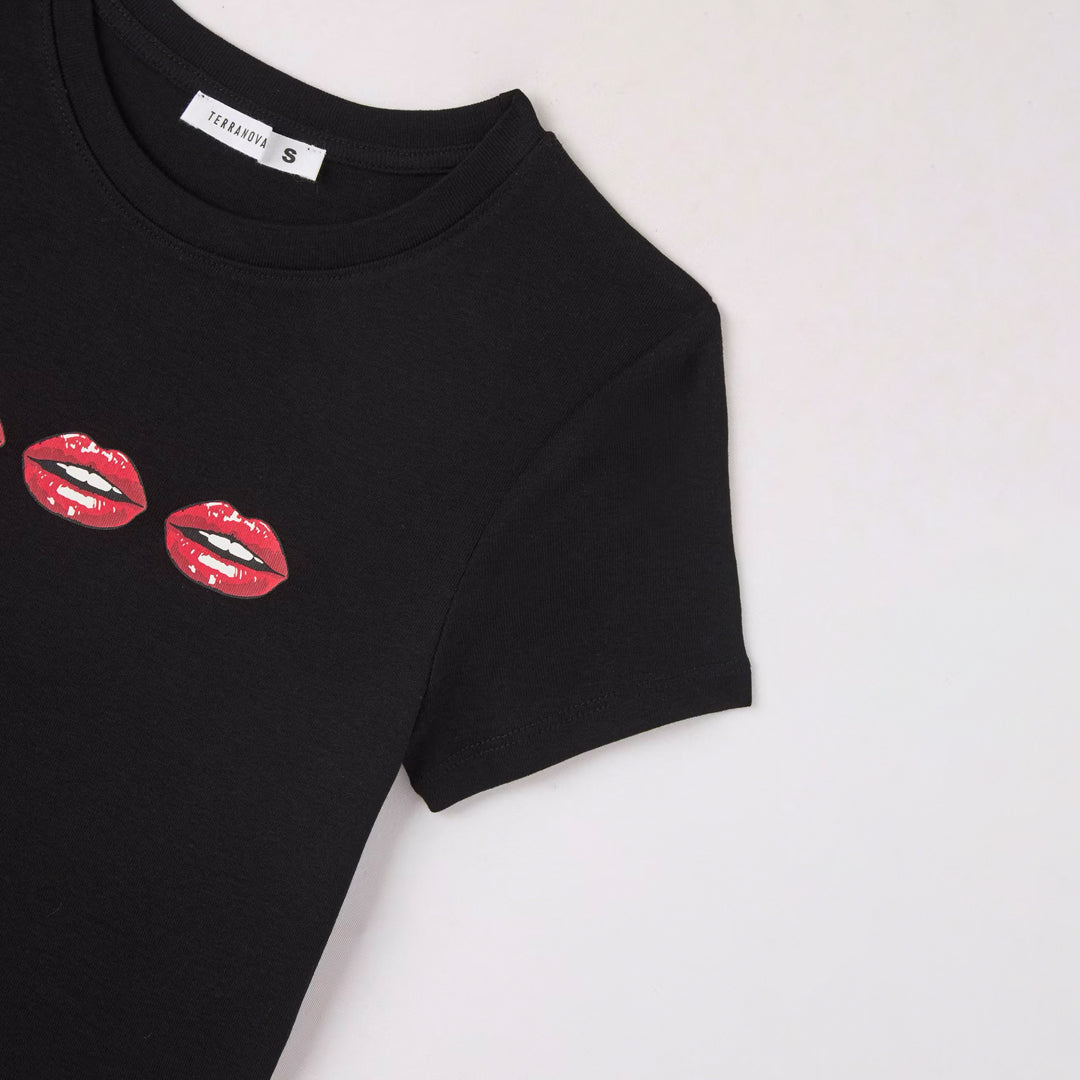 Printed Crew Neck T-Shirt