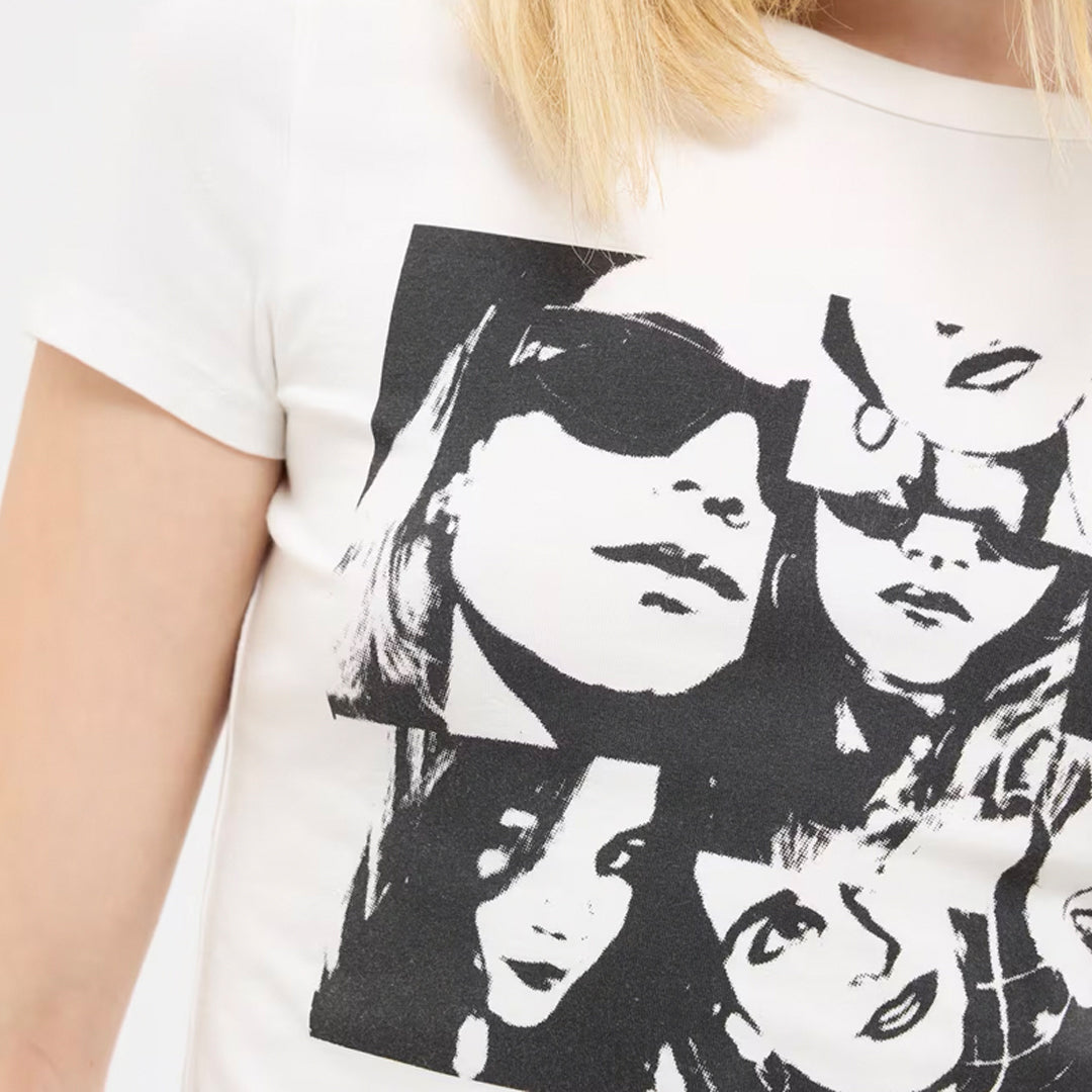 Photographic Print Crew Neck T-Shirt