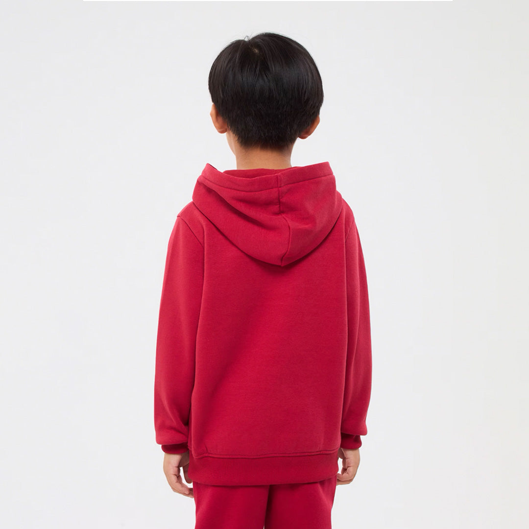 Varsity-Style Prints Hooded Sweatshirt