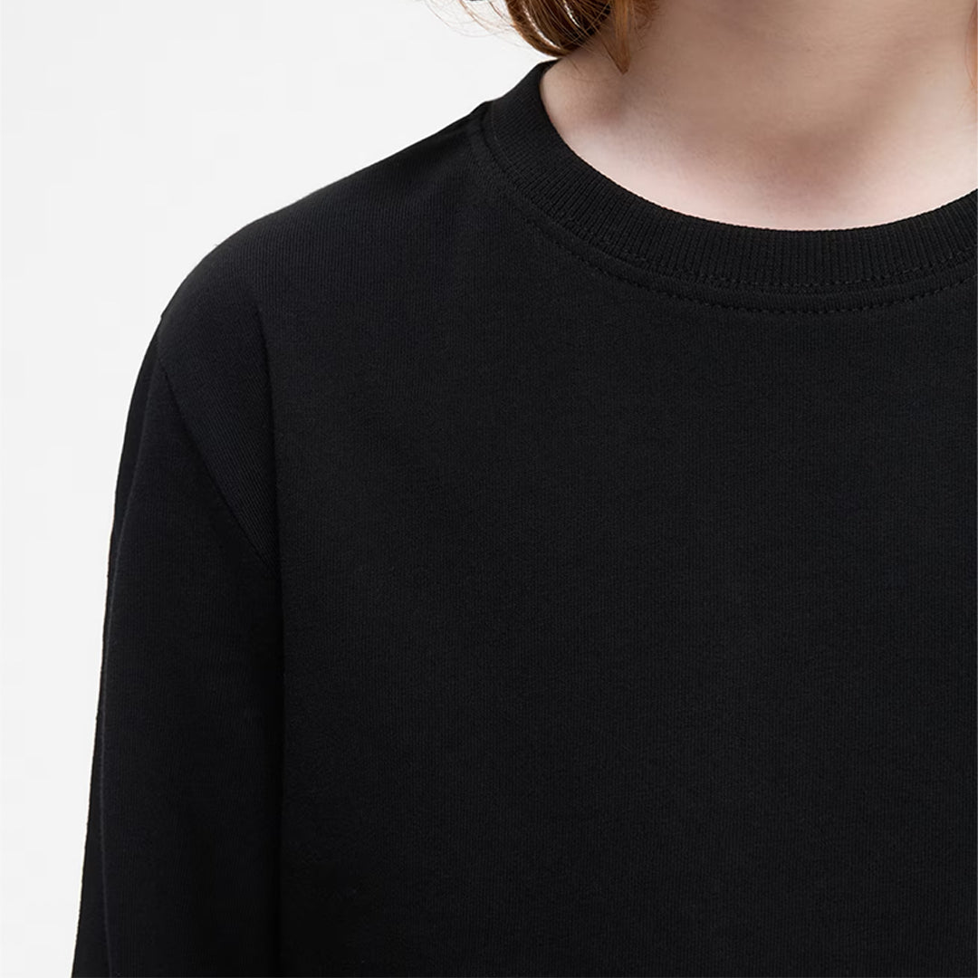 Solid Color Crew Neck T-Shirt