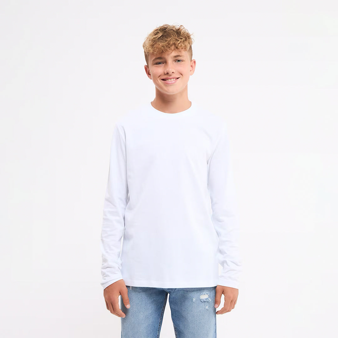 Solid Color Crew Neck T-Shirt