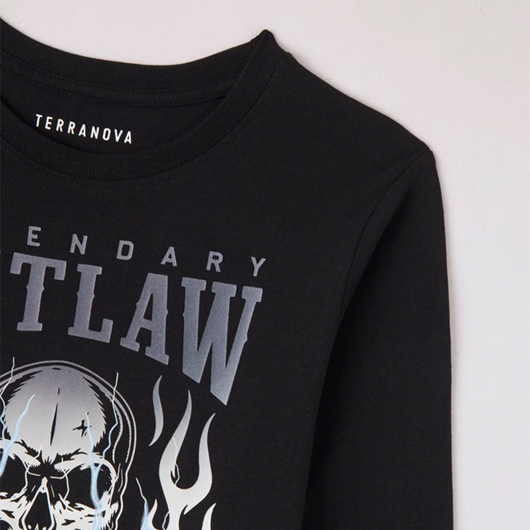 Crew Neck Long Sleeve T-Shirt
