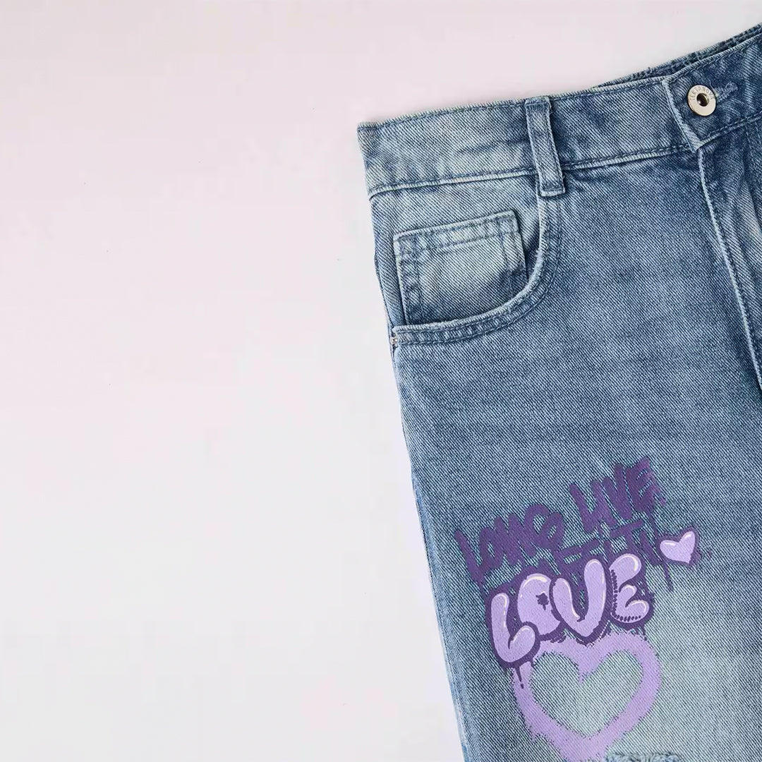 Graffiti Mom Jeans
