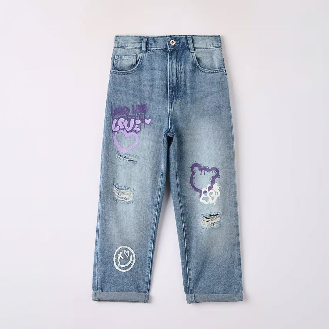 Graffiti Mom Jeans