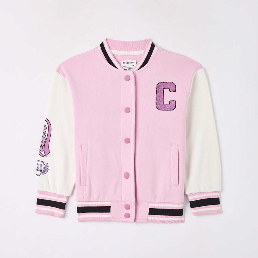 College Bomber Jacket with Lettering