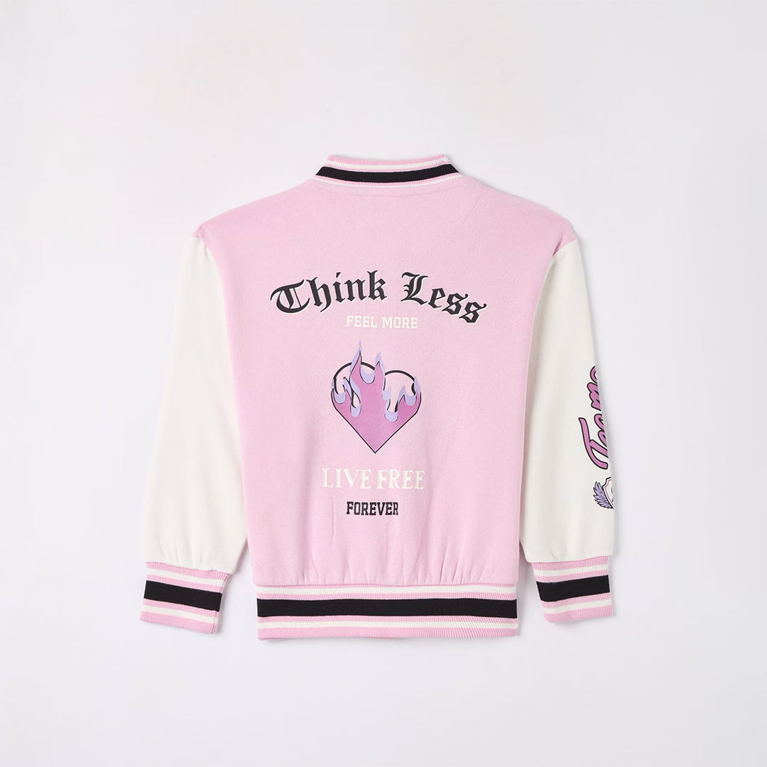 College Bomber Jacket with Lettering