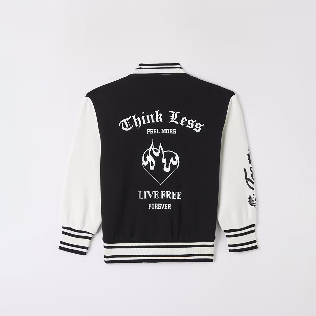College Bomber Jacket with Lettering