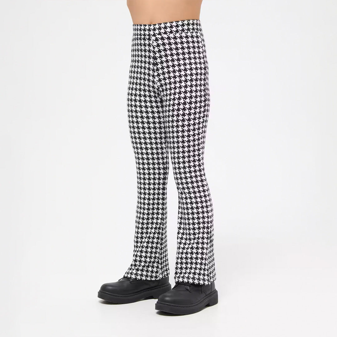 Houndstooth Flared Leggings