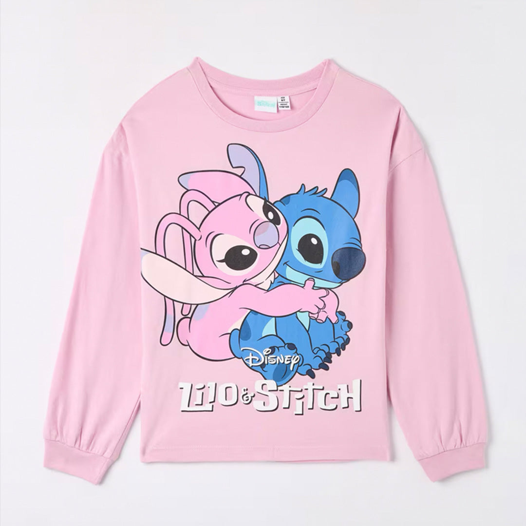 Disney® Print Crew Neck Long Sleeve T-Shirt