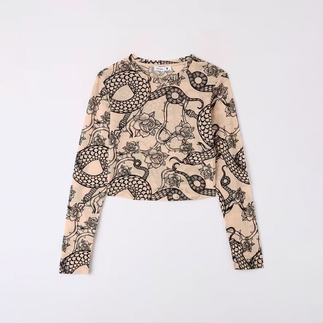 Round Neck Long Sleeve T-Shirt