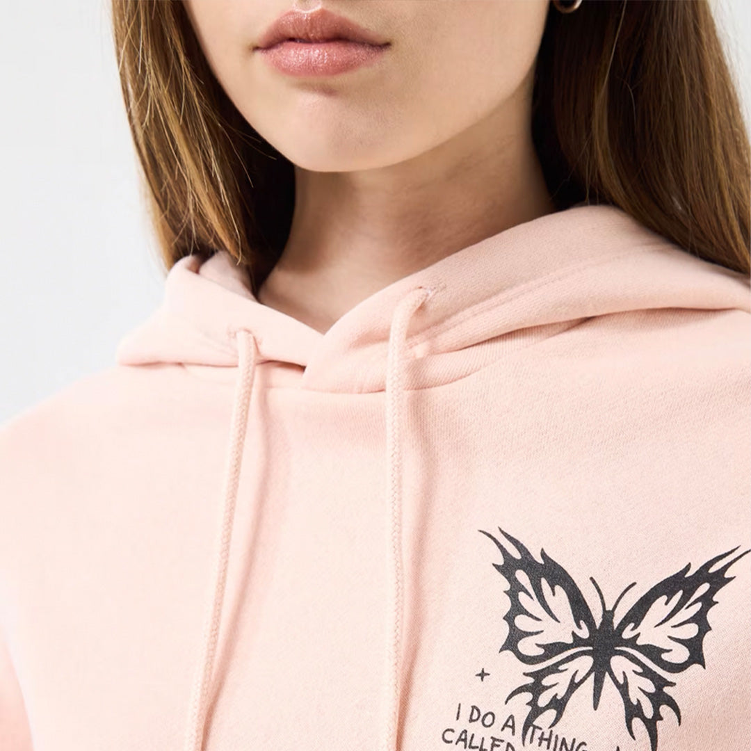 Hoodie with Punk Print