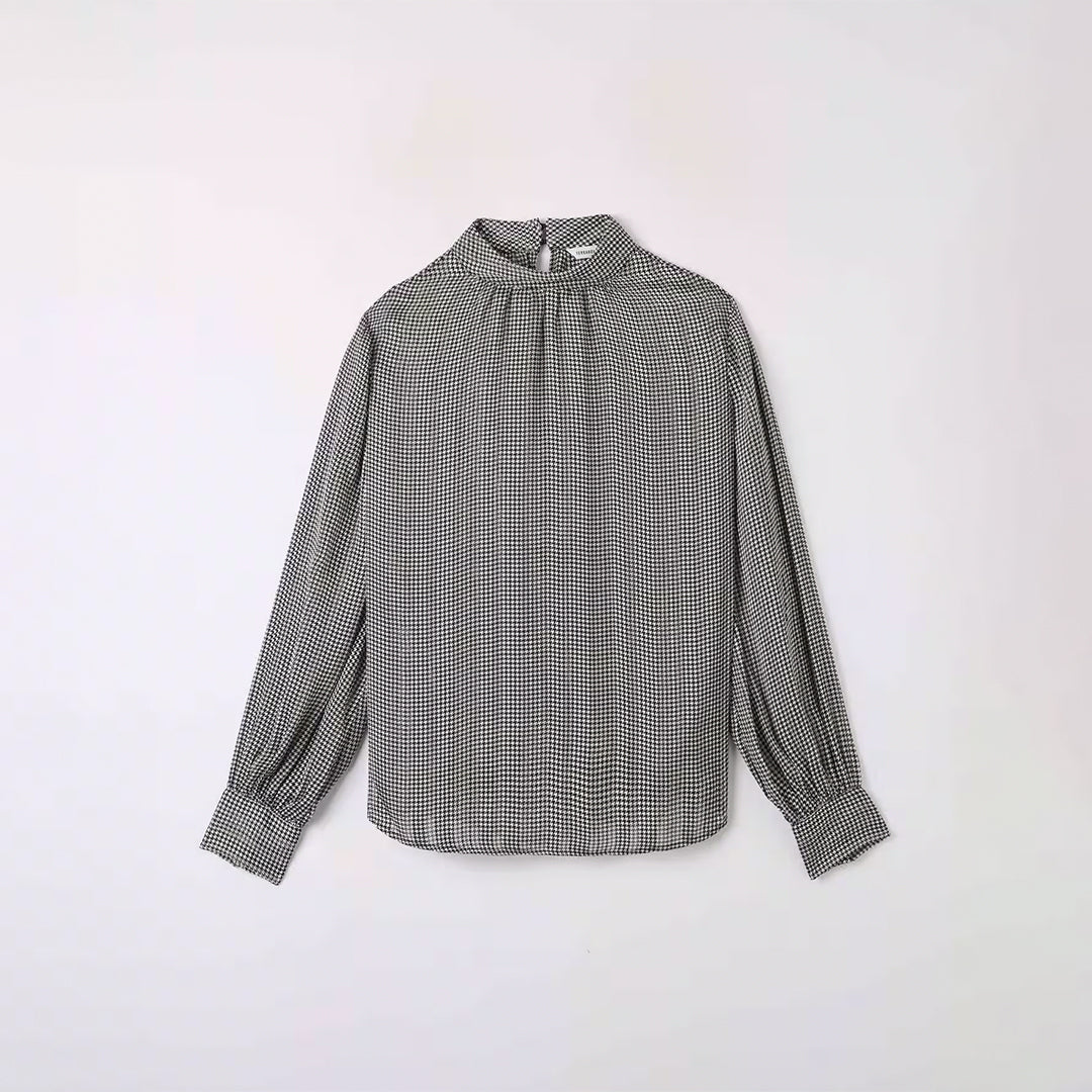 Gathered Collar Blouse
