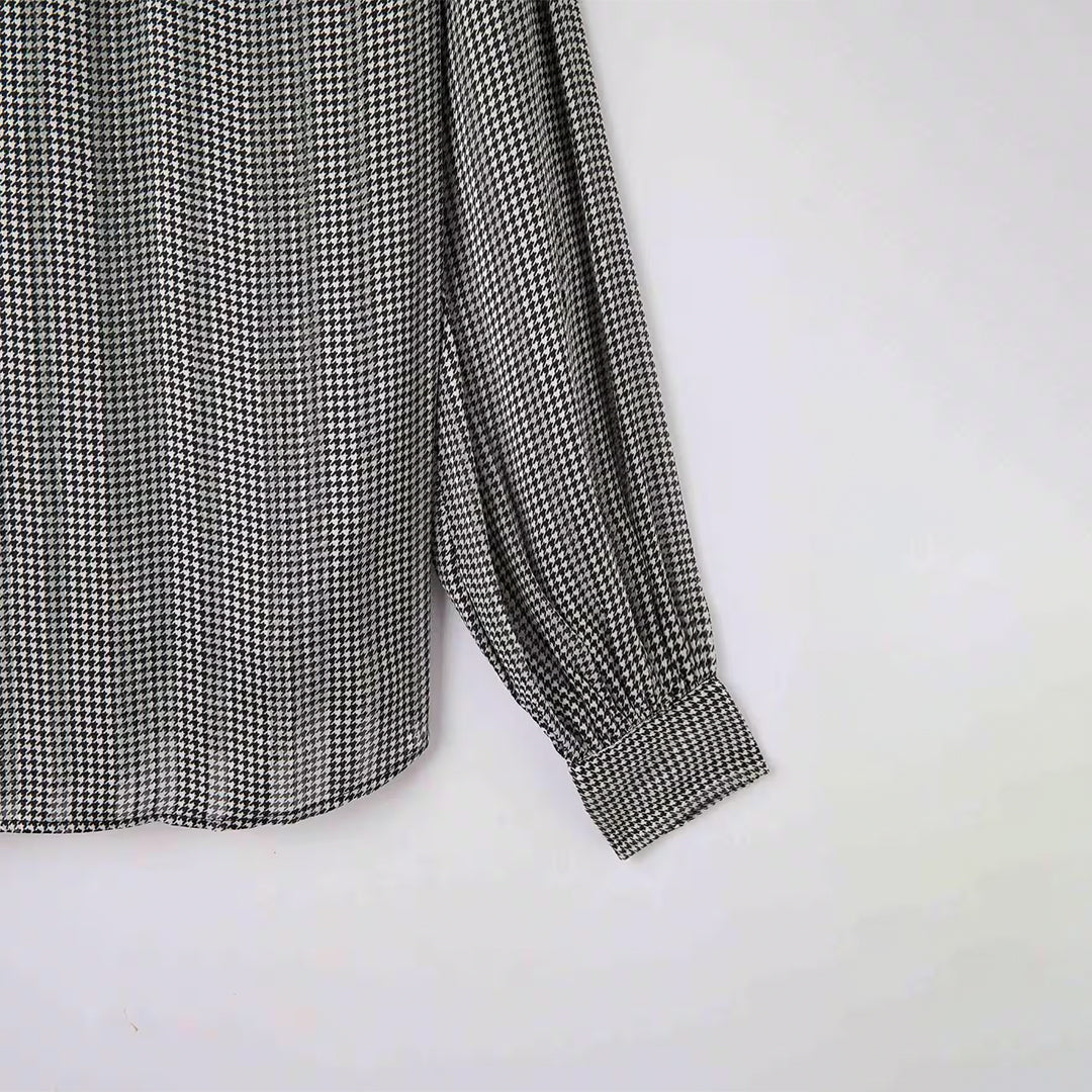 Gathered Collar Blouse