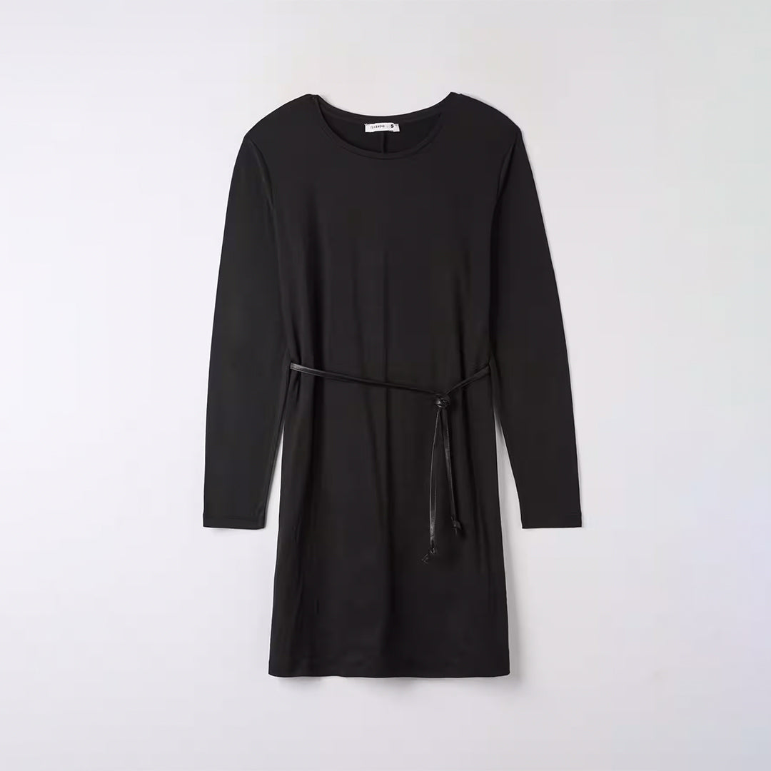 3/4 Sleeves Round Neck Dress