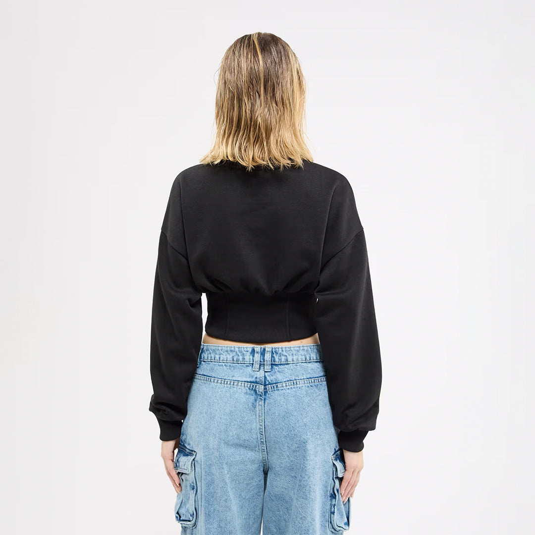 Corset Crop Sweatshirt