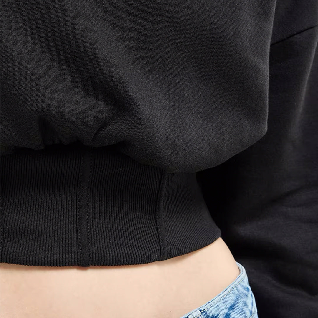 Corset Crop Sweatshirt
