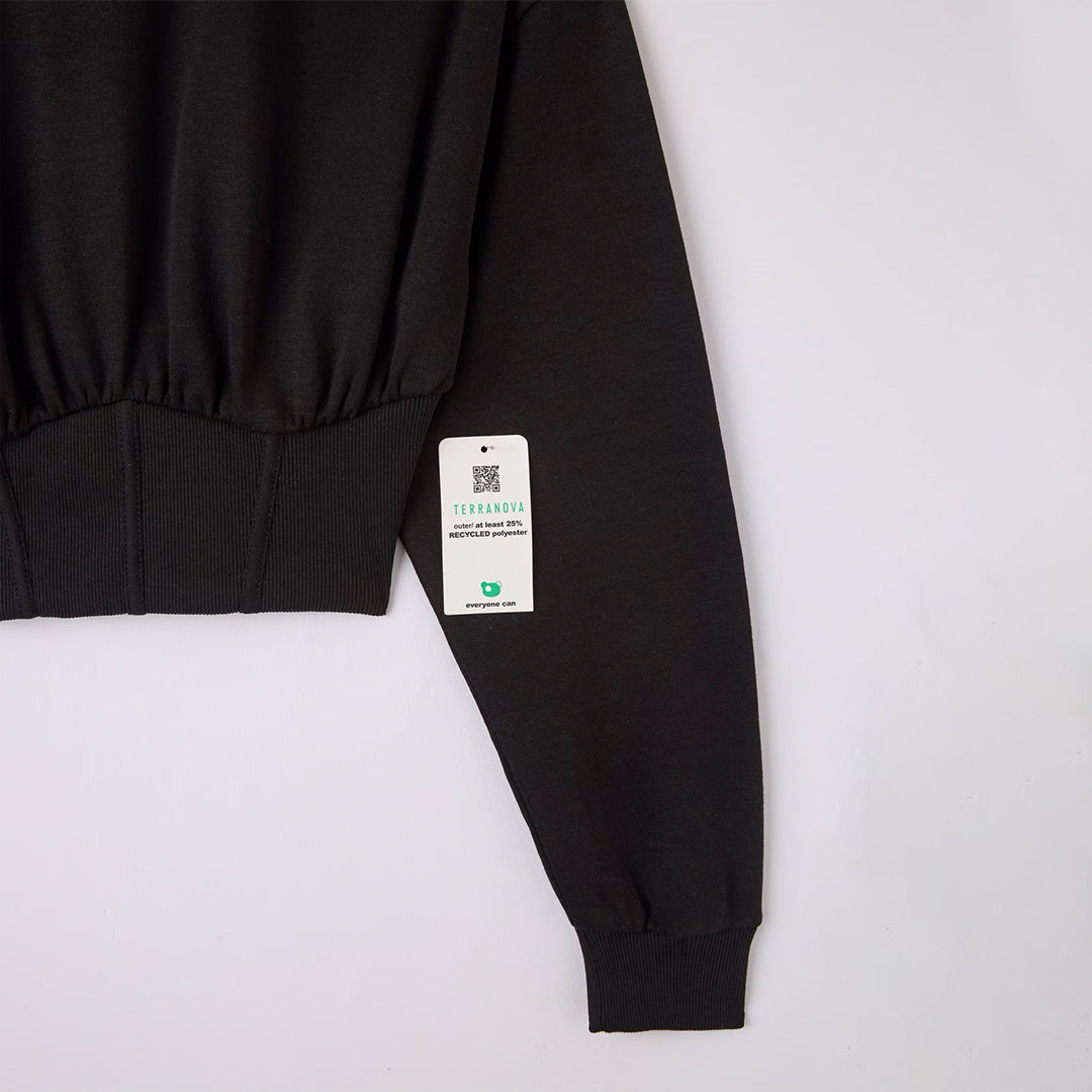 Corset Crop Sweatshirt