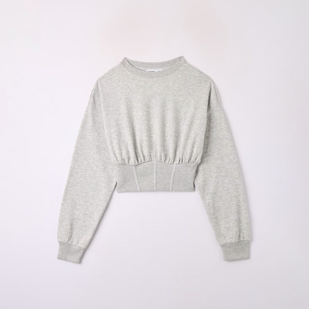 Corset Crop Sweatshirt