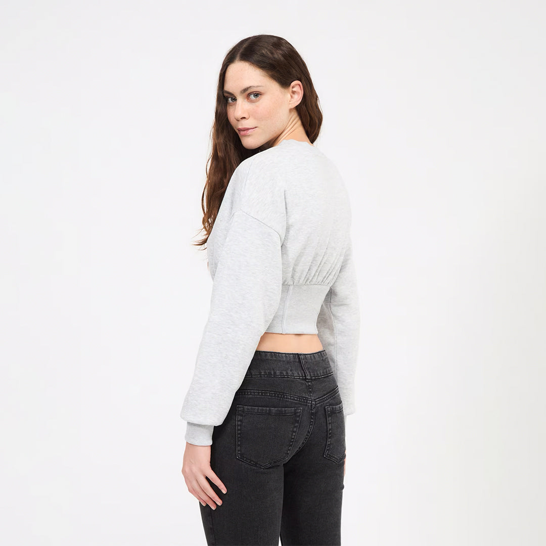 Corset Crop Sweatshirt