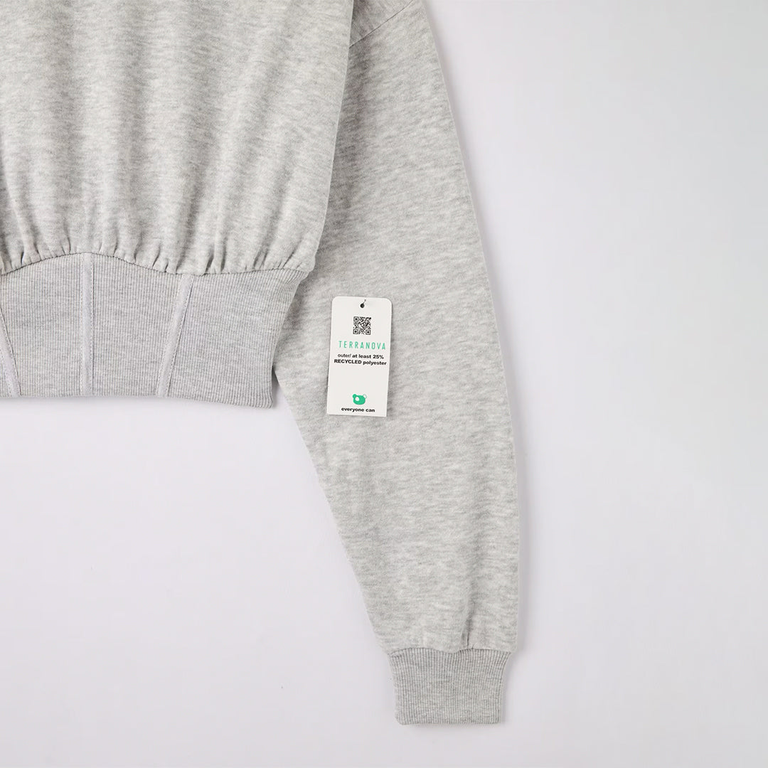 Corset Crop Sweatshirt