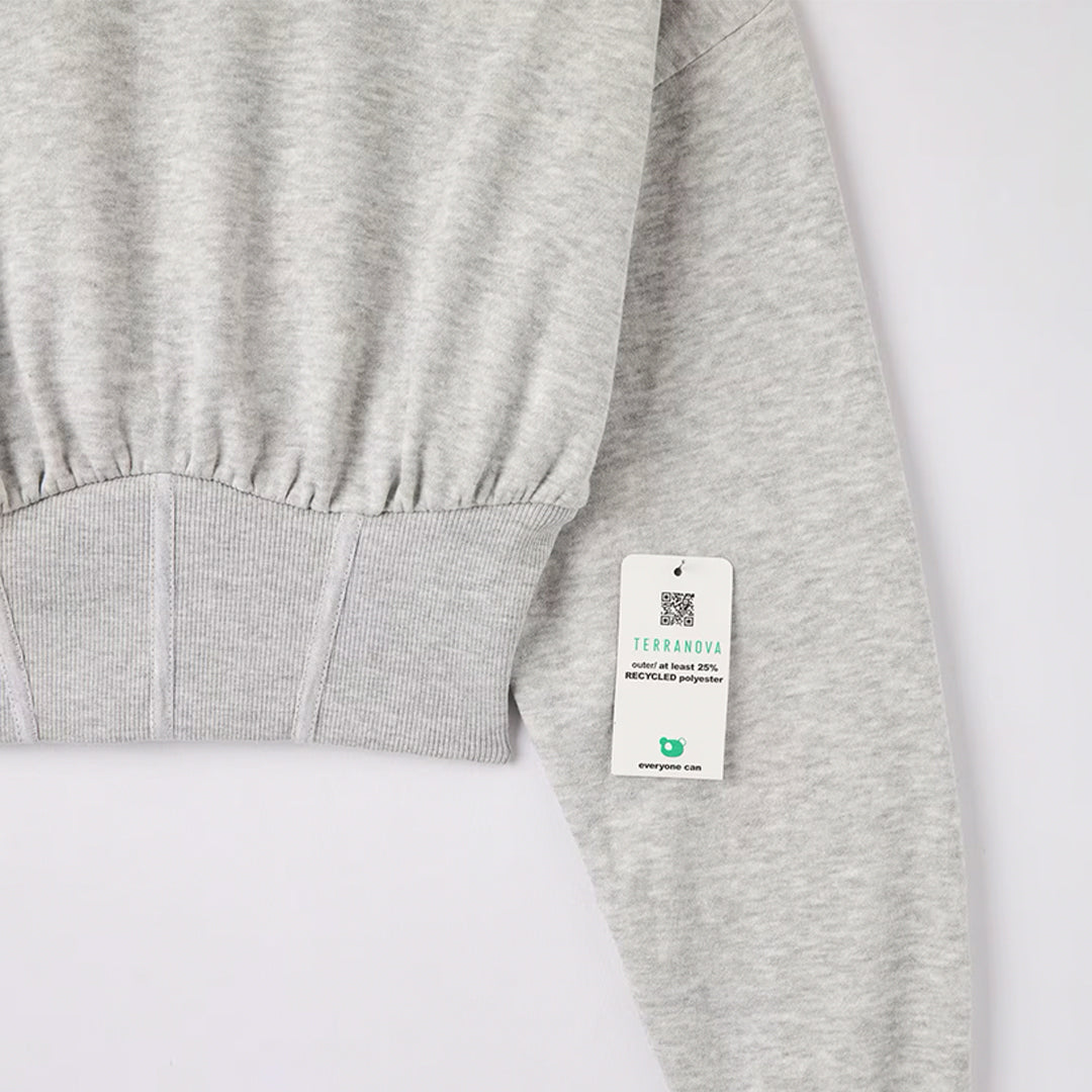 Corset Crop Sweatshirt
