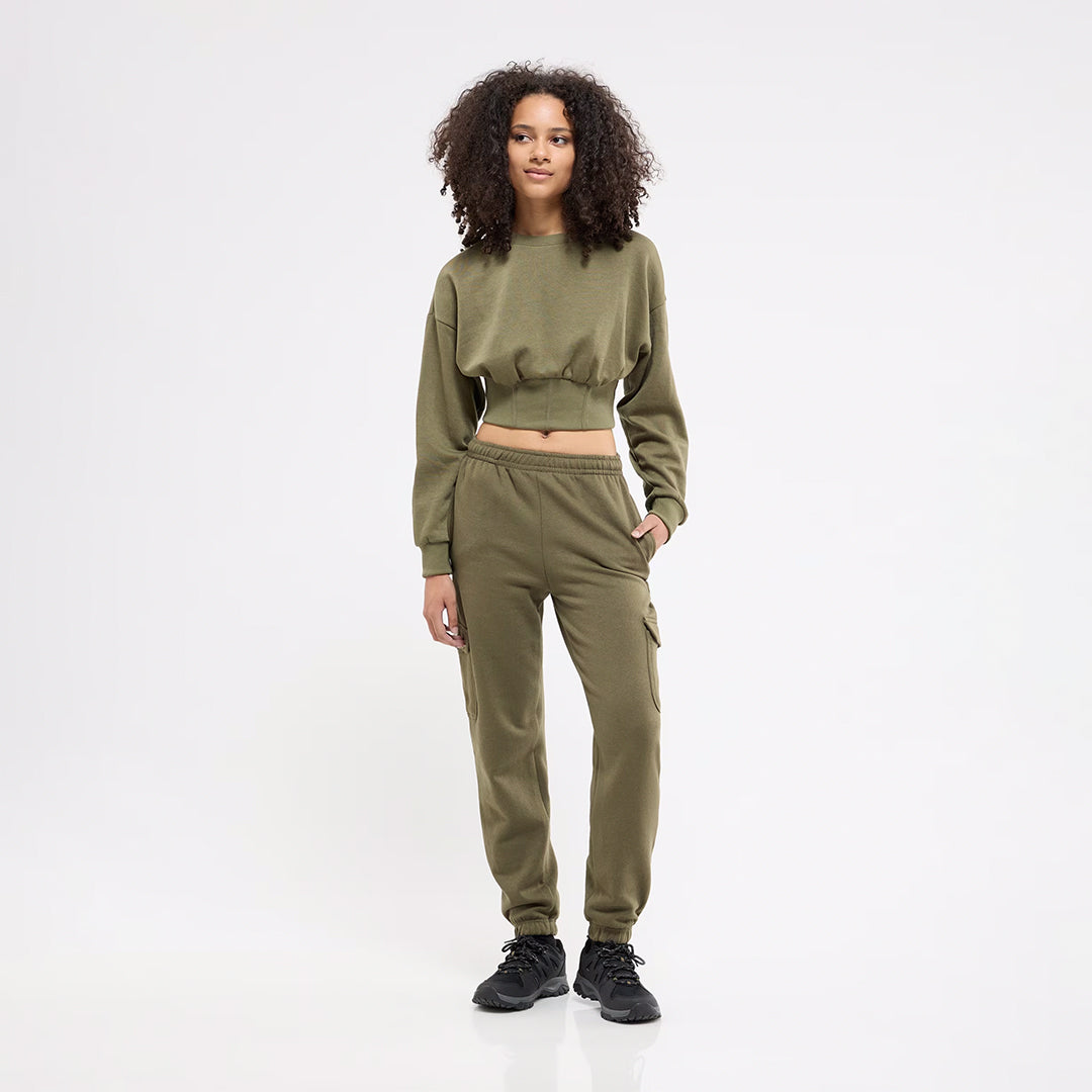 Corset Crop Sweatshirt