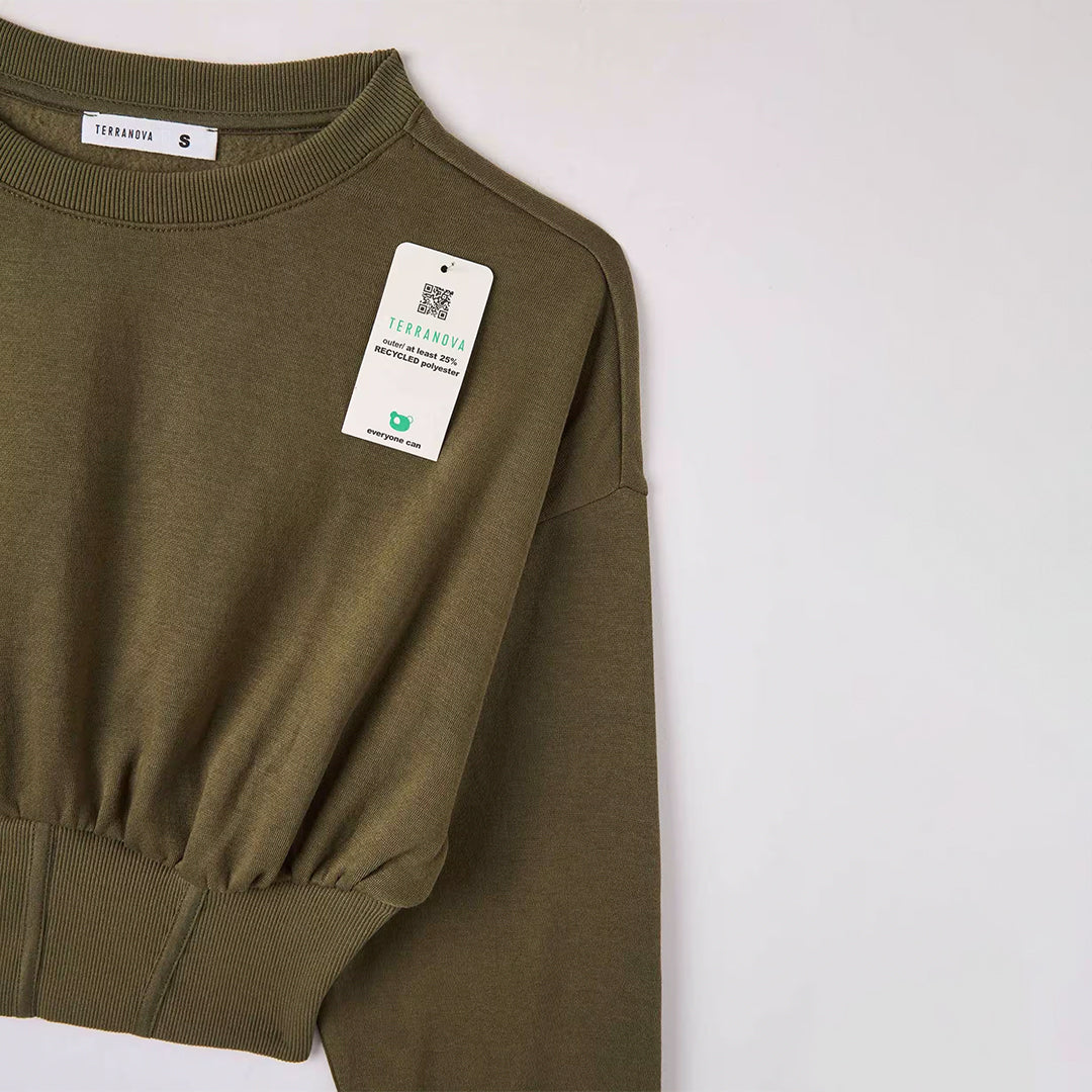 Corset Crop Sweatshirt