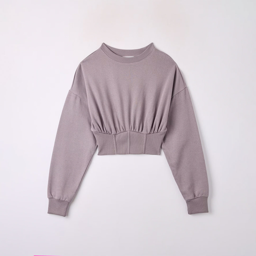 Corset Crop Sweatshirt