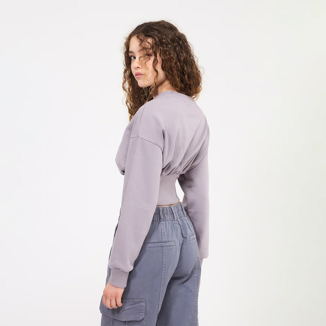 Corset Crop Sweatshirt