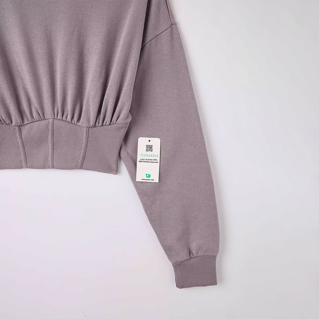 Corset Crop Sweatshirt