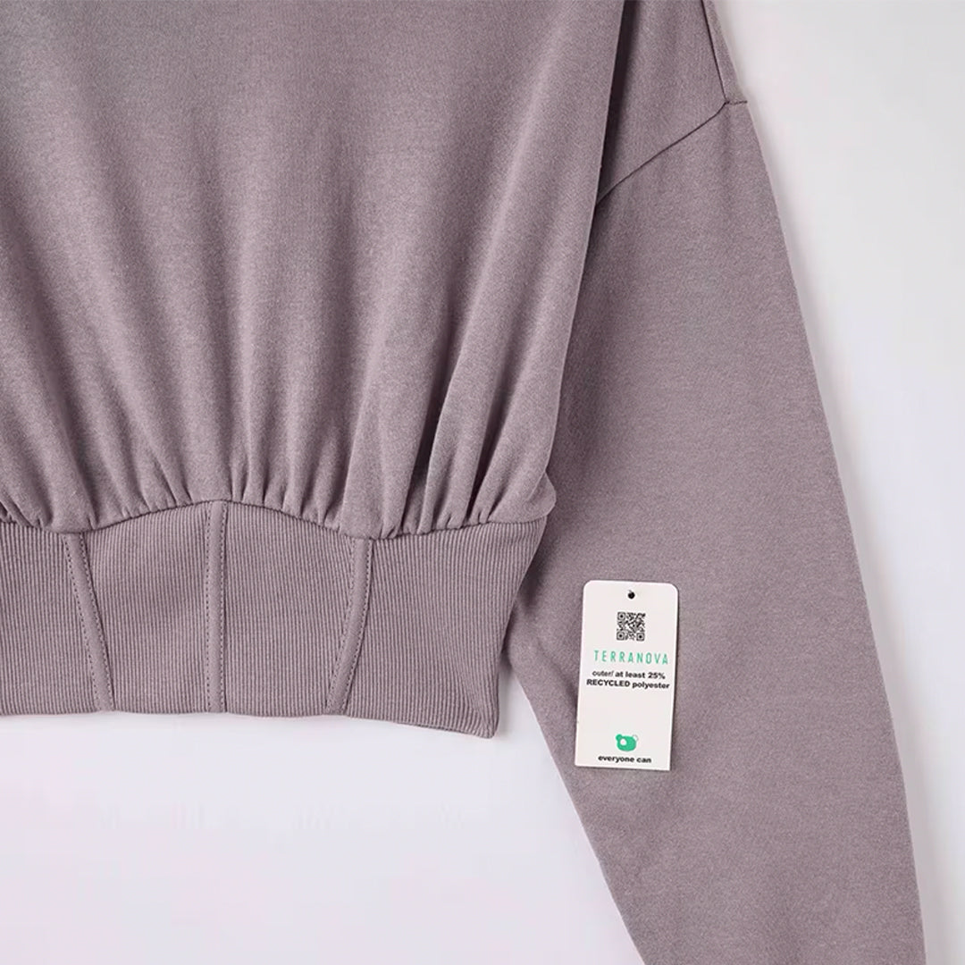Corset Crop Sweatshirt