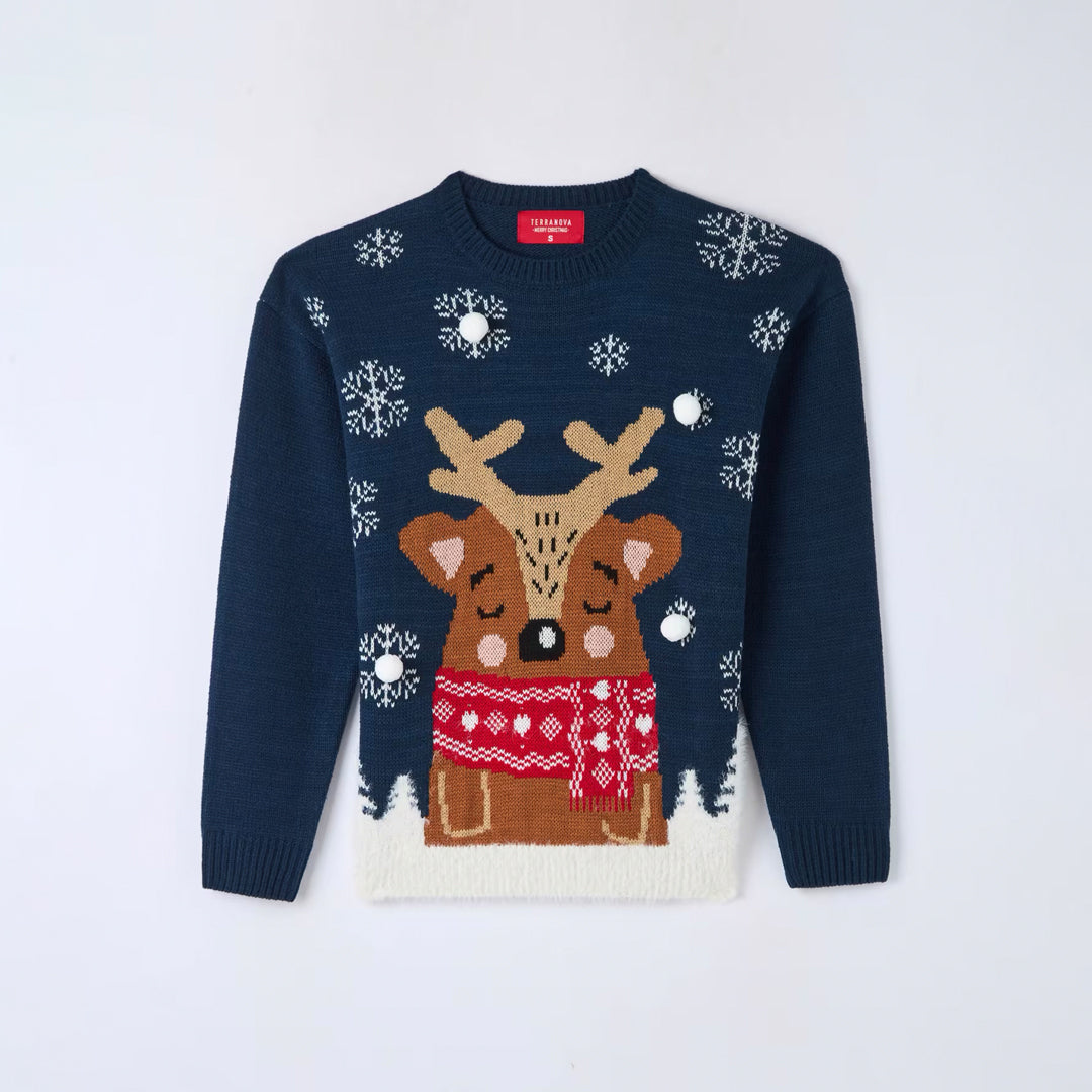 Reindeer Jacquard Sweater