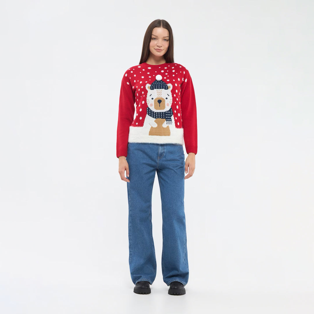 Christmas Bear Jacquard Sweater