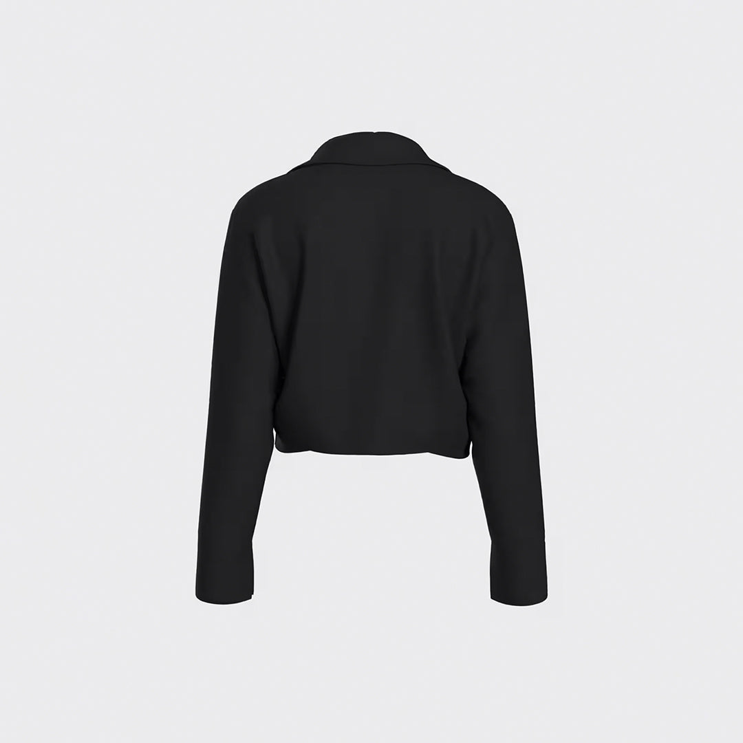 Classic Collar Long Sleeve Blouse