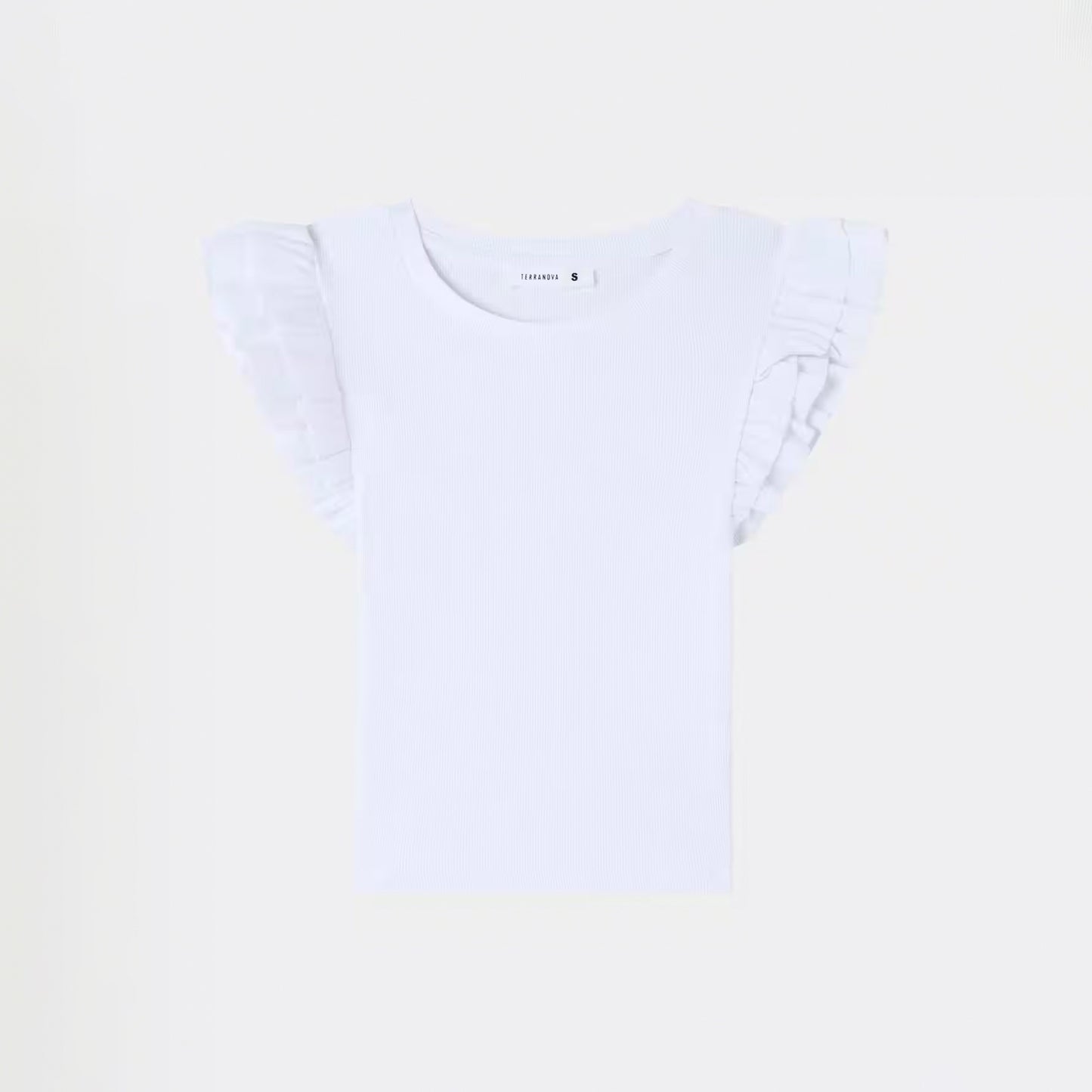 Cropped Crew Neck T-Shirt