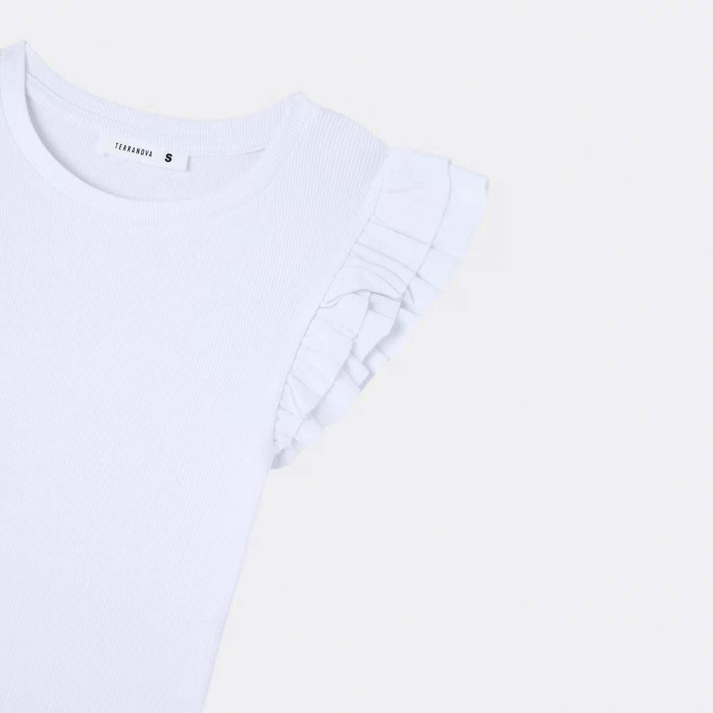 Cropped Crew Neck T-Shirt