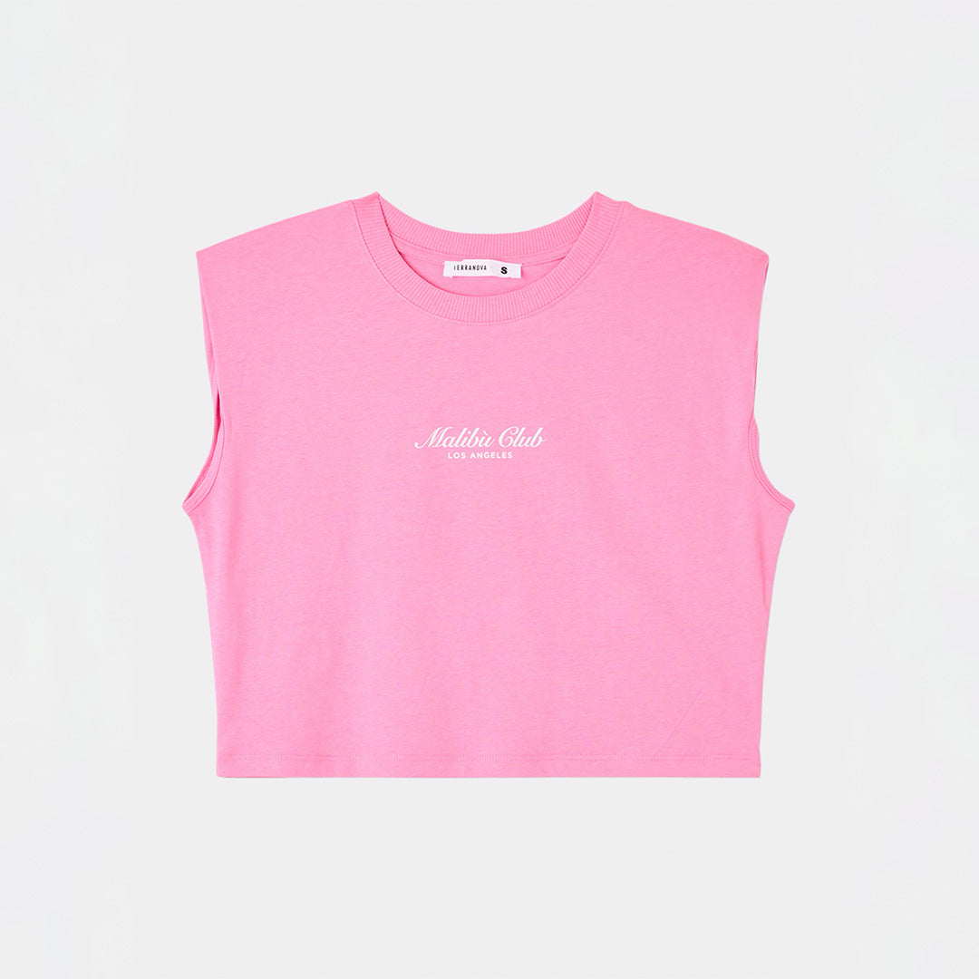 Crew Neck Short Sleeve Cropped T-Shirt