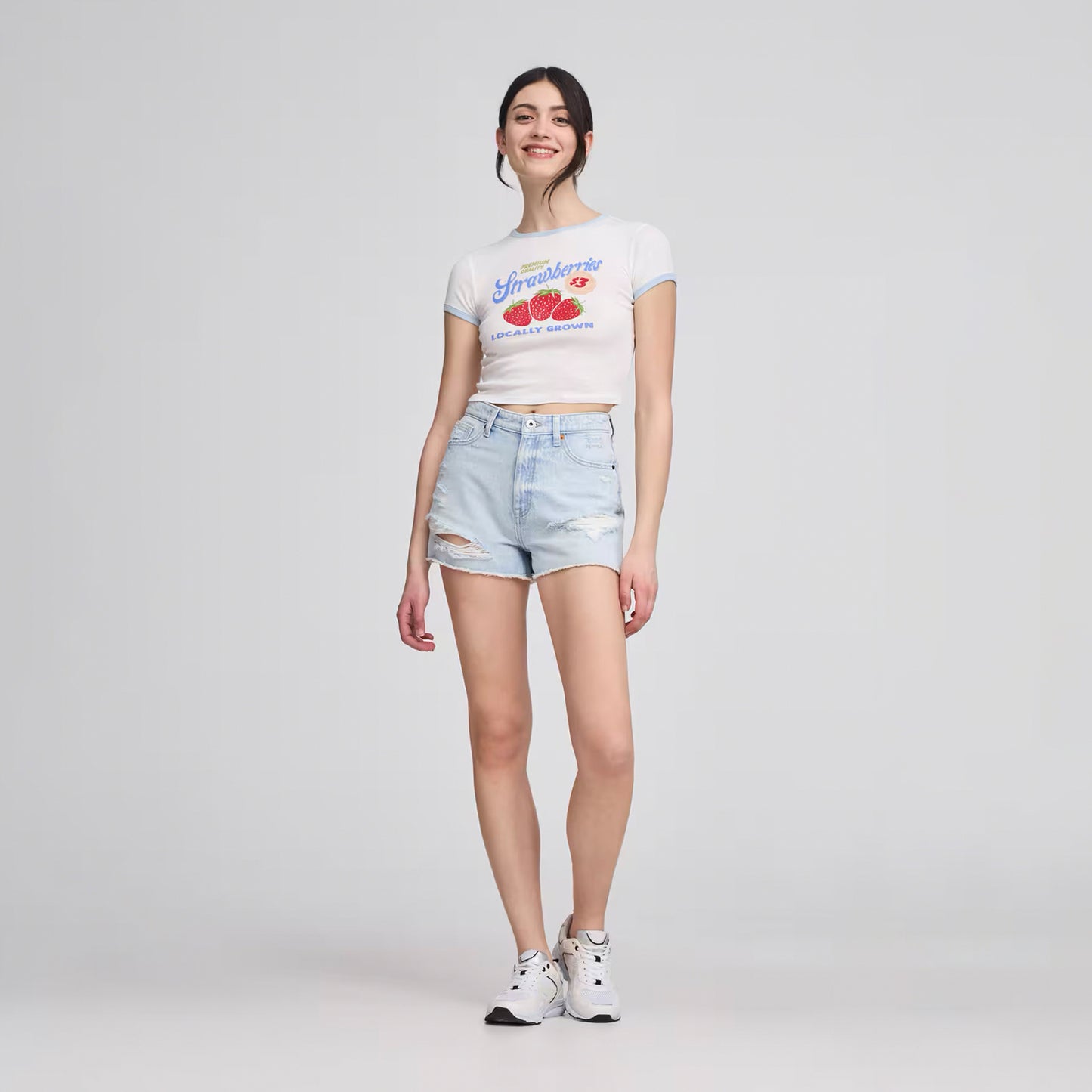 Cropped Short Sleeve T-Shirt